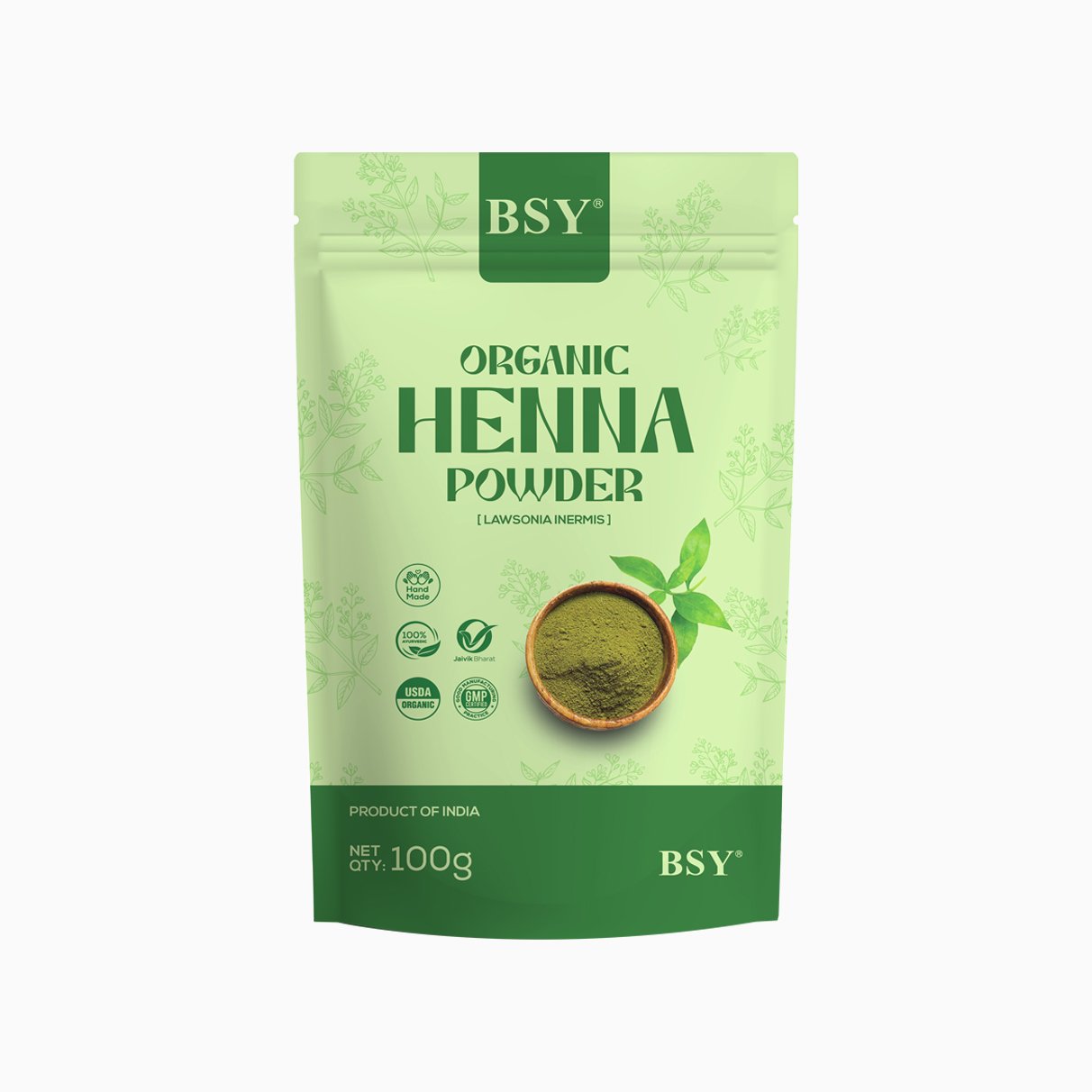 BSY Organic Henna Powder 100g